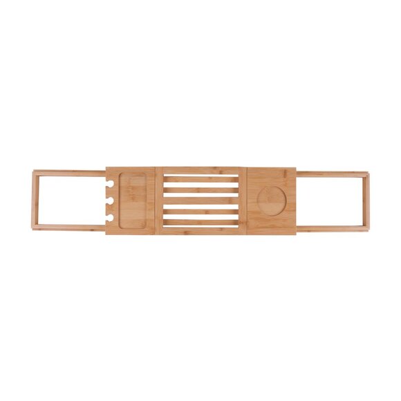 Expandable Sustainable Responsibly Sourced Echo-Friendly Bamboo Spa Bath Tray - Picture 1 of 3